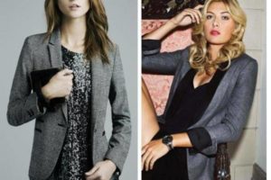 ideas para combinar un blazer gris