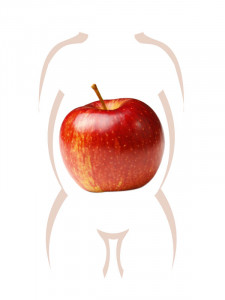 Cuerpo con forma de manzana
