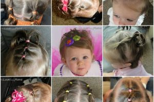 5 peinados para una bebe