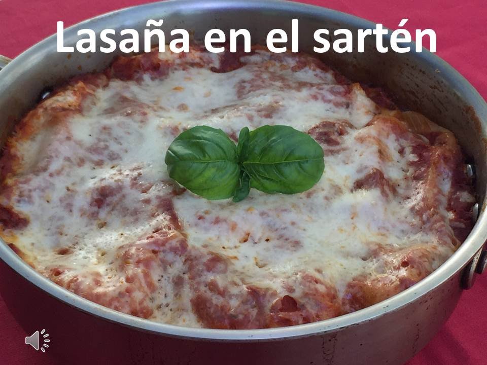 Cómo preparar lasaña sin horno