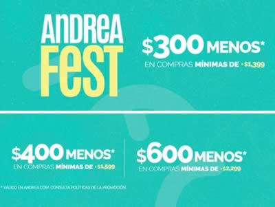Andrea Fest: Ofertas de hasta 60% +20% Extra de Descuento abril 2023