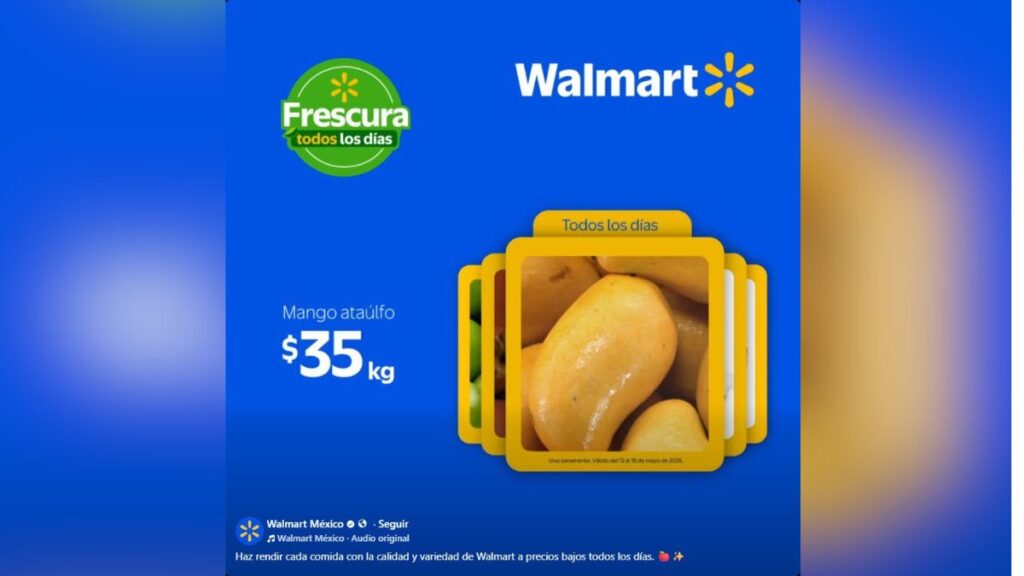 Martes de Frescura Walmart 12 de mayo 2026 precios de frutas y verduras