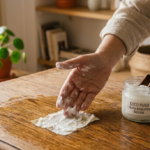 Quitar etiquetas y pegamento con aceite de coco