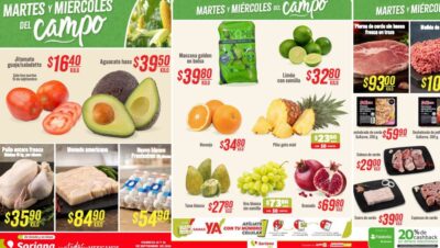 Martes y Miércoles del Campo Soriana precios del 15 y 16 de septiembre de 2026