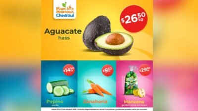 Martimiércoles Chedraui 20 y 21 octubre de 2026_ PROMO en frutas y verduras