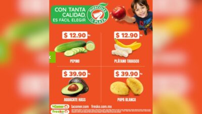 Miércoles de Plaza de La Comer 7 de octubre de 2026 ofertas en frutas, verduras y carnes